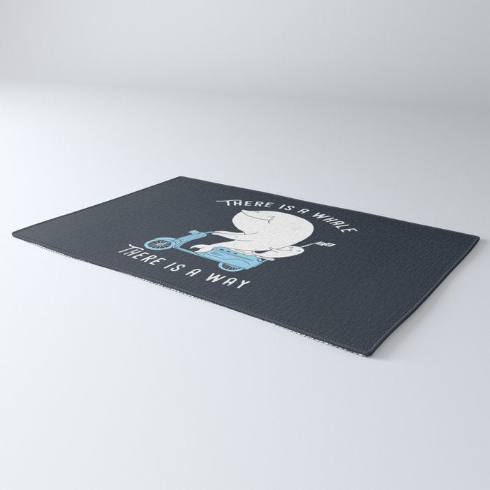There is a whale Rug Gallery Image 3