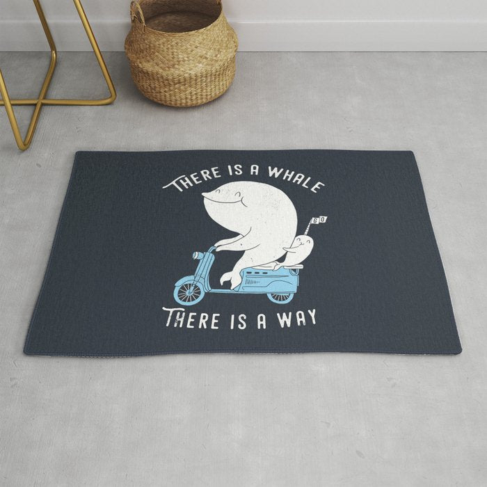 There is a whale Rug Gallery Image 1