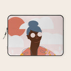 Abstract Woman - Messy Bun Laptop Sleeve Gallery Image 1