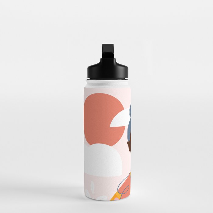 Abstract Woman - Messy Bun Water Bottle Gallery Image 3