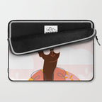 Abstract Woman - Messy Bun Laptop Sleeve Gallery Image 2