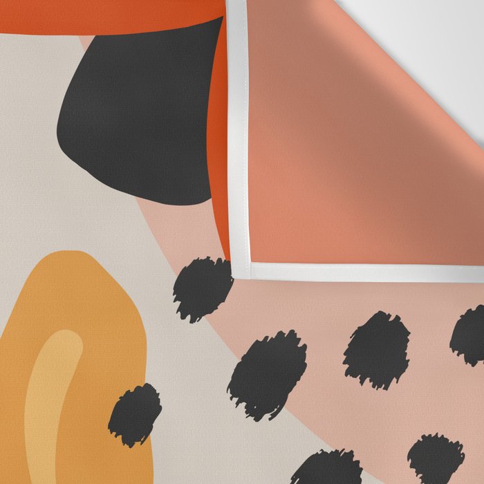 Flower Market Madrid, Abstract Retro Floral Print Wall Tapestry Gallery Image 3