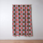 Geometric Warm Revival Block Window Curtain Gallery Image 3