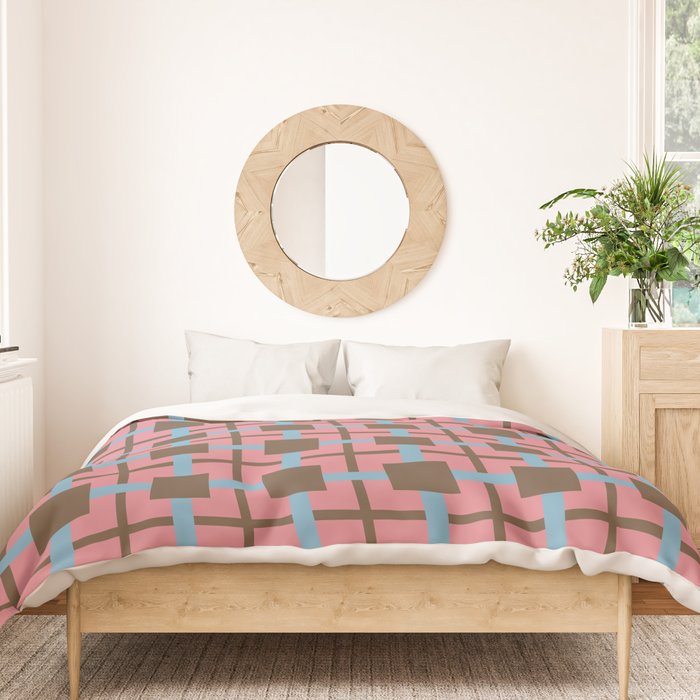 Geometric Warm Revival Block Duvet Cover Gallery Image 3