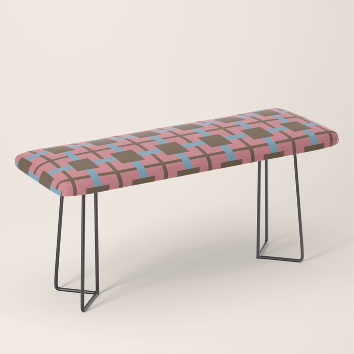 Geometric Warm Revival Block Bench Gallery Image 1