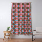 Geometric Warm Revival Block Window Curtain Gallery Image 5