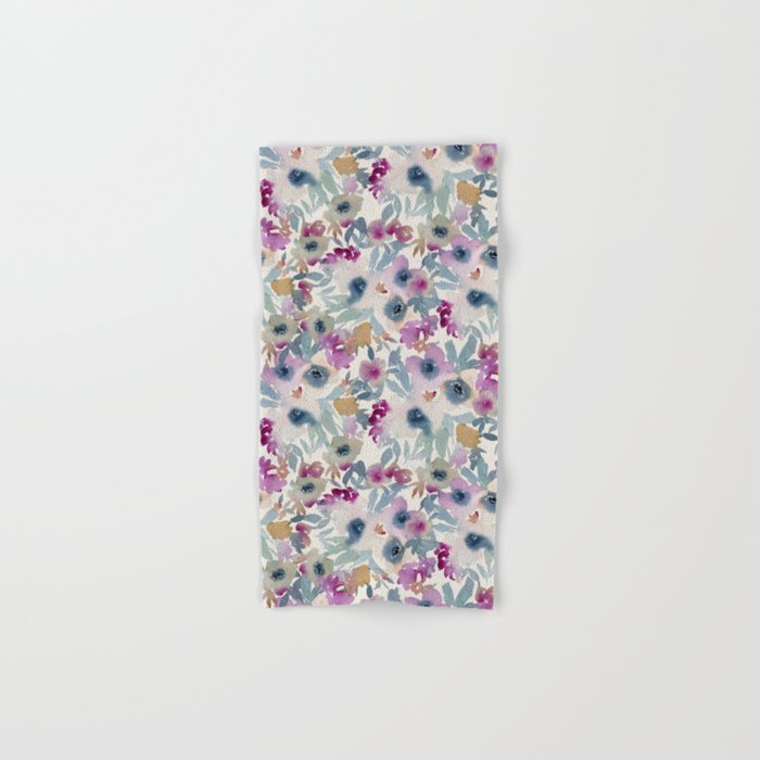 Abby Watercolor Florals Bath Towel Gallery Image 1