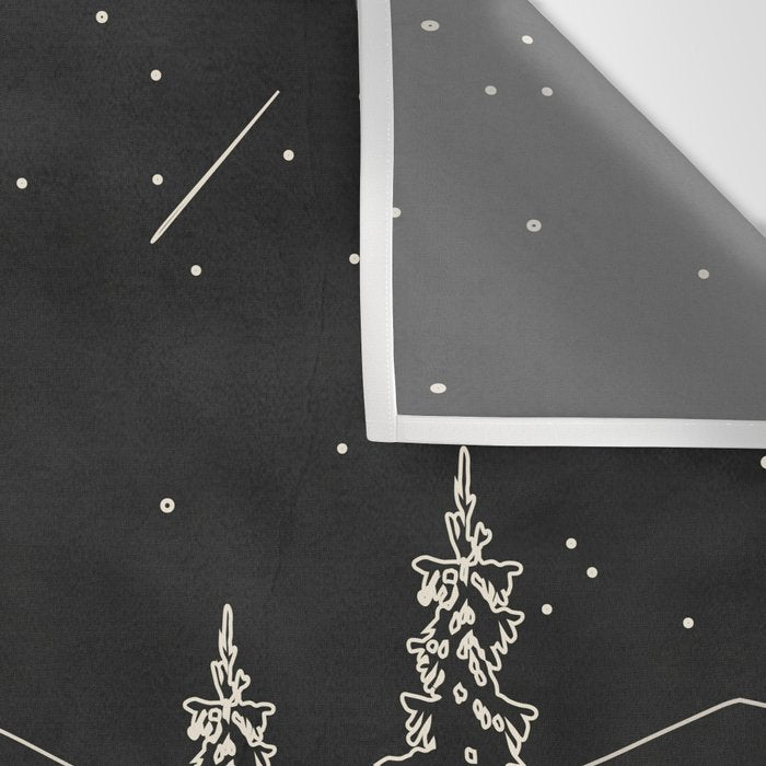 Night Forest Linescape Wall Tapestry Gallery Image 3