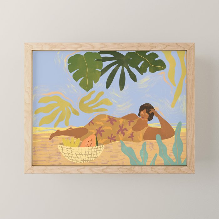 Another Lazy Day Mini Art Print Gallery Image 1