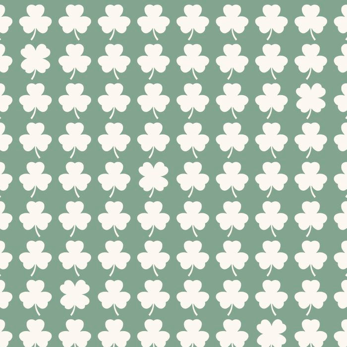 Clovers XXXVII Sage Green Botanical Pattern Coffee Mug Gallery Image 2