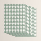 Clovers XXXVII Sage Green Botanical Pattern Wrapping Paper Gallery Image 3