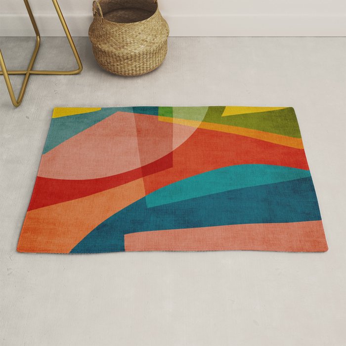 Colorful Unique Modern Playful Artwork Rug Gallery Image 1