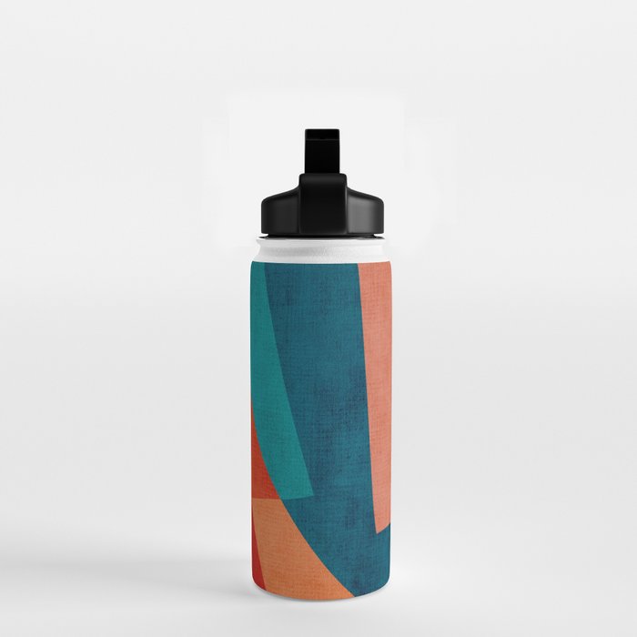 Colorful Unique Modern Playful Artwork Water Bottle Gallery Image 2