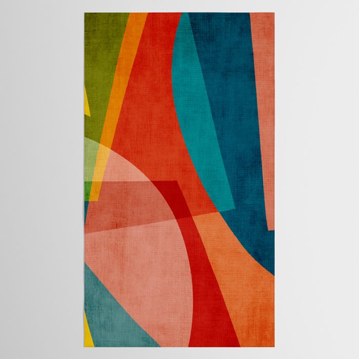 Colorful Unique Modern Playful Artwork Tablecloth Gallery Image 2