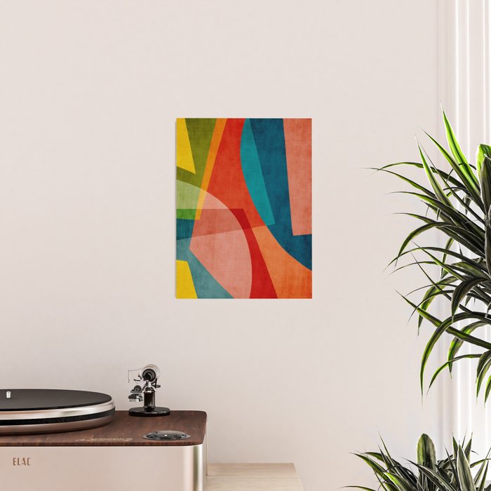 Colorful Unique Modern Playful Artwork Poster Gallery Image 2