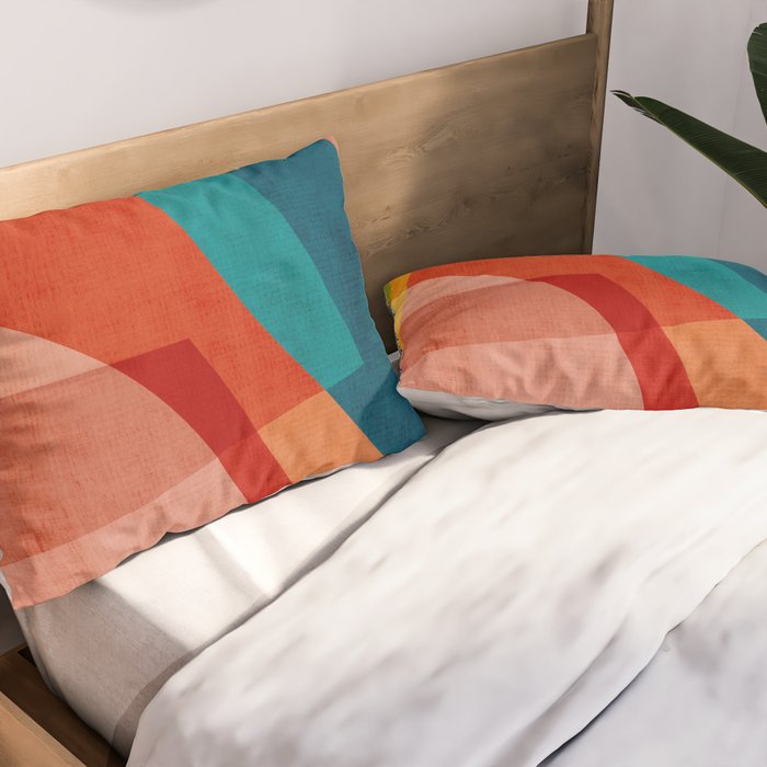 Colorful Unique Modern Playful Artwork Pillow Sham Gallery Image 2