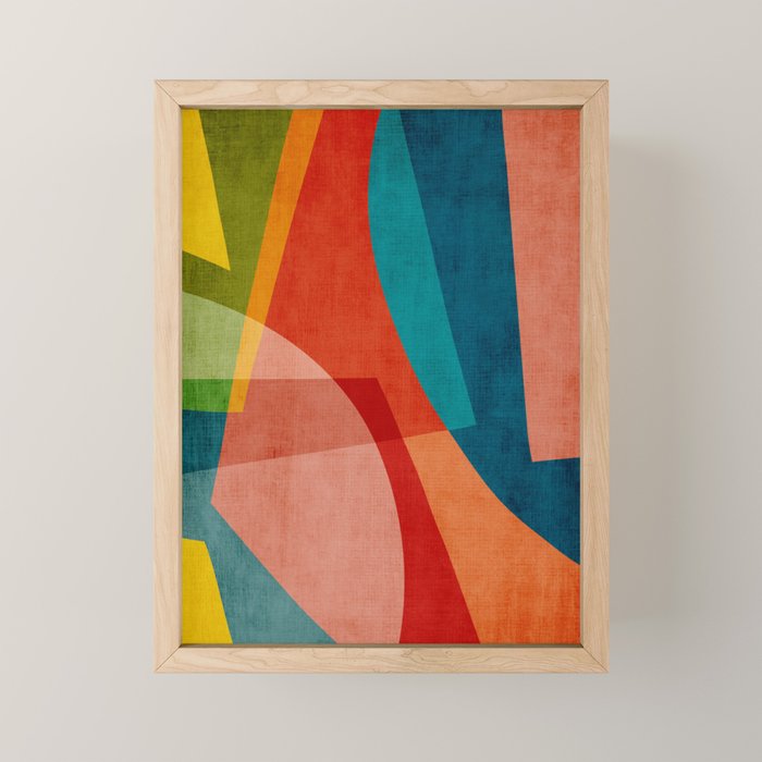 Colorful Unique Modern Playful Artwork Mini Art Print Gallery Image 1