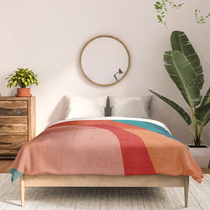 Colorful Unique Modern Playful Artwork Comforter Gallery Image 3