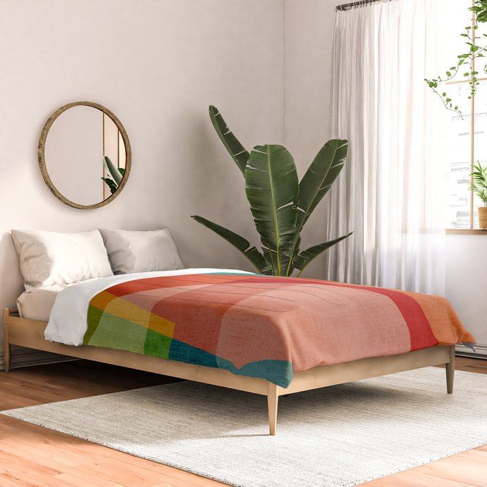 Colorful Unique Modern Playful Artwork Comforter Gallery Image 2