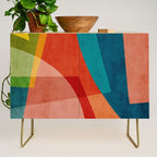 Colorful Unique Modern Playful Artwork Credenza Gallery Image 1