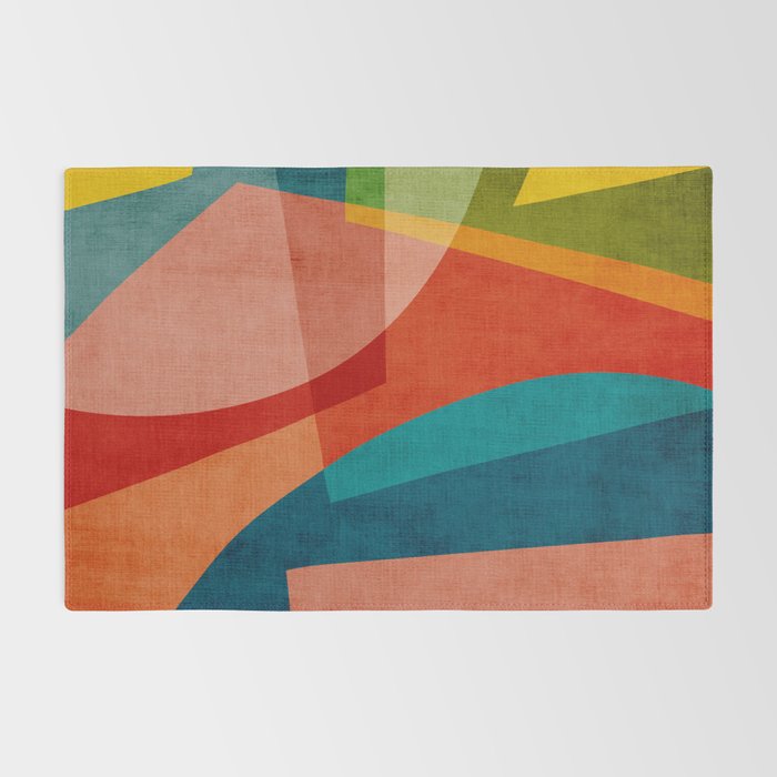 Colorful Unique Modern Playful Artwork Rug Gallery Image 2