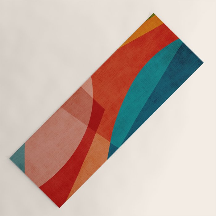 Colorful Unique Modern Playful Artwork Yoga Mat