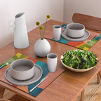 Colorful Unique Modern Playful Artwork Placemat Gallery Image 2