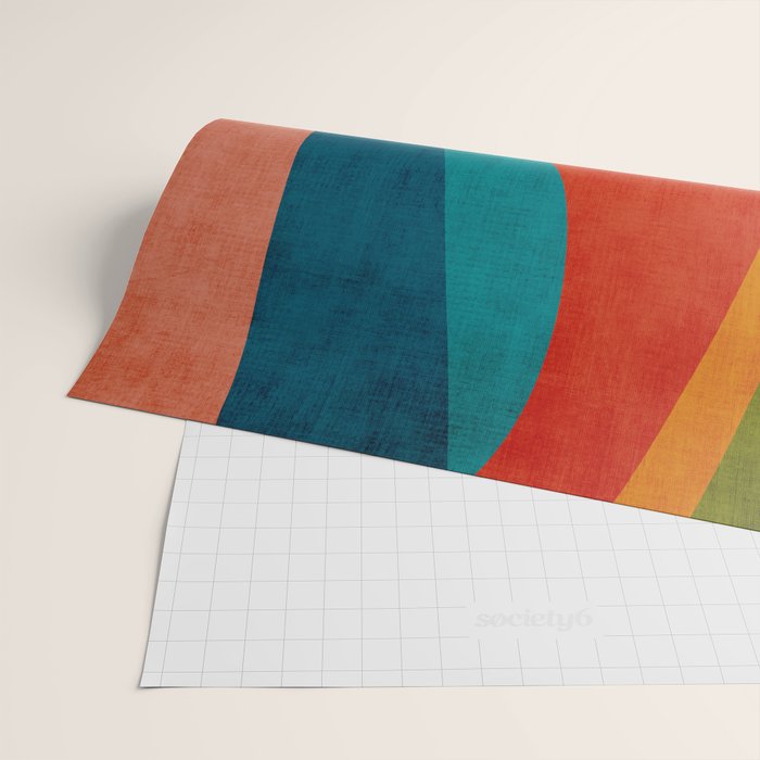 Colorful Unique Modern Playful Artwork Wrapping Paper Gallery Image 2