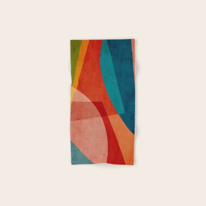 Colorful Unique Modern Playful Artwork Bath Towel Gallery Image 1
