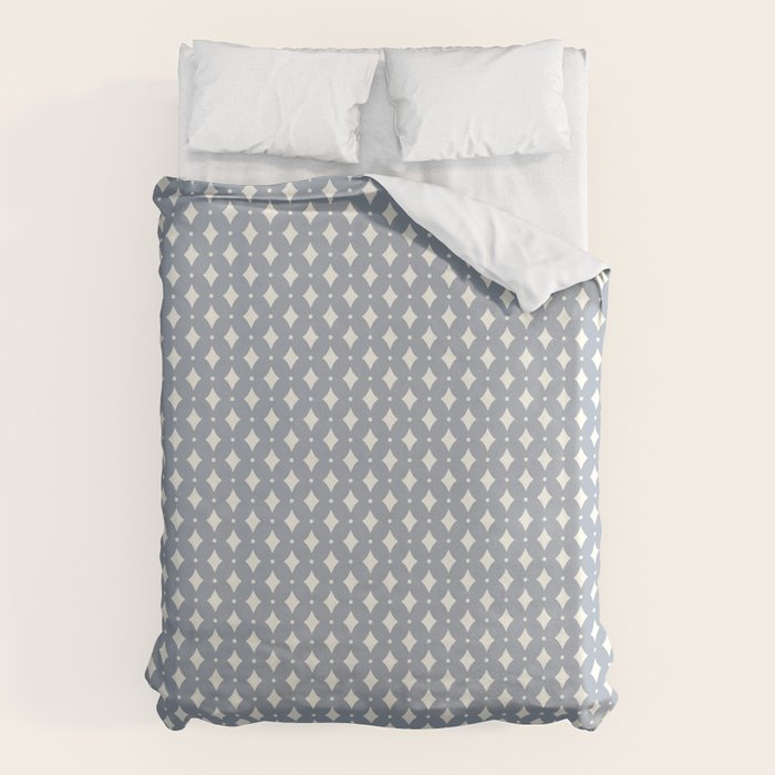 Vintage Stars XV Grey Blue Duvet Cover Gallery Image 1