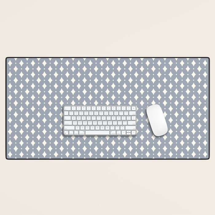 Vintage Stars XV Grey Blue Desk Mat Gallery Image 1