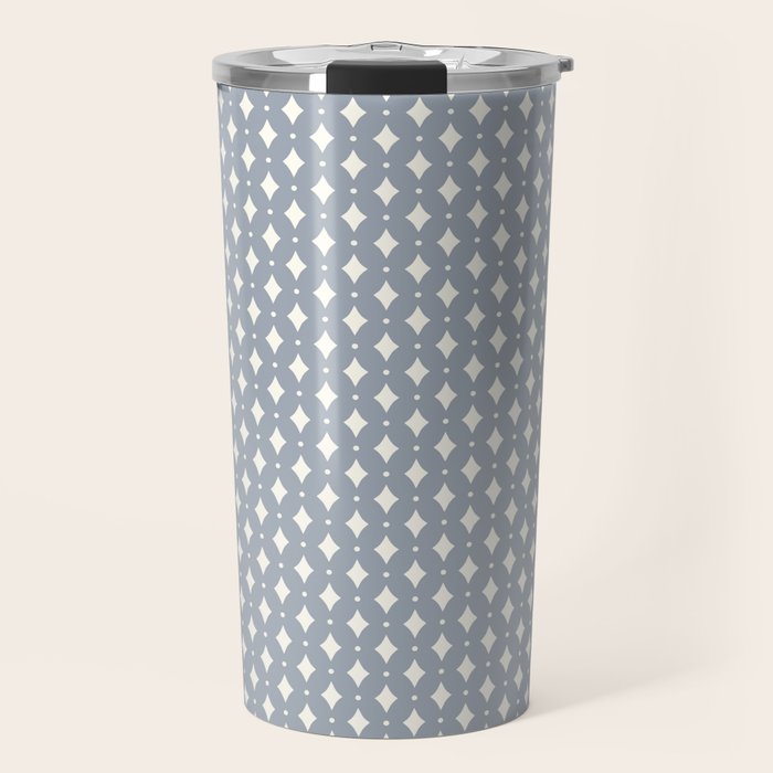 Vintage Stars XV Grey Blue Travel Mug Gallery Image 1