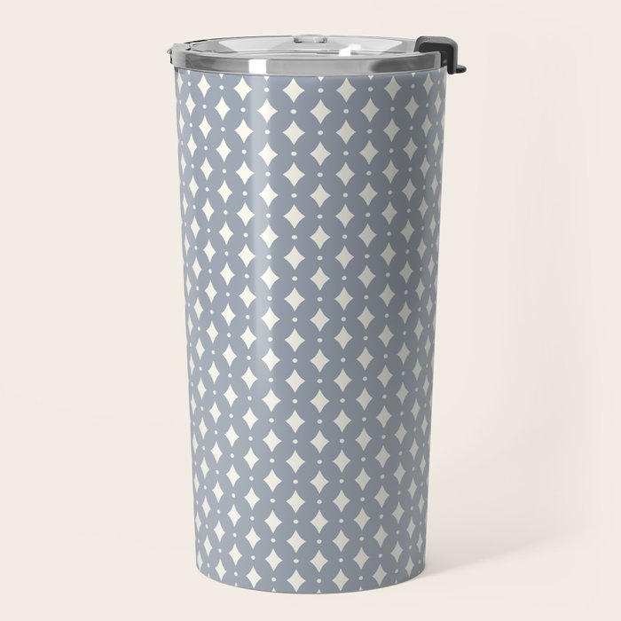 Vintage Stars XV Grey Blue Travel Mug Gallery Image 2
