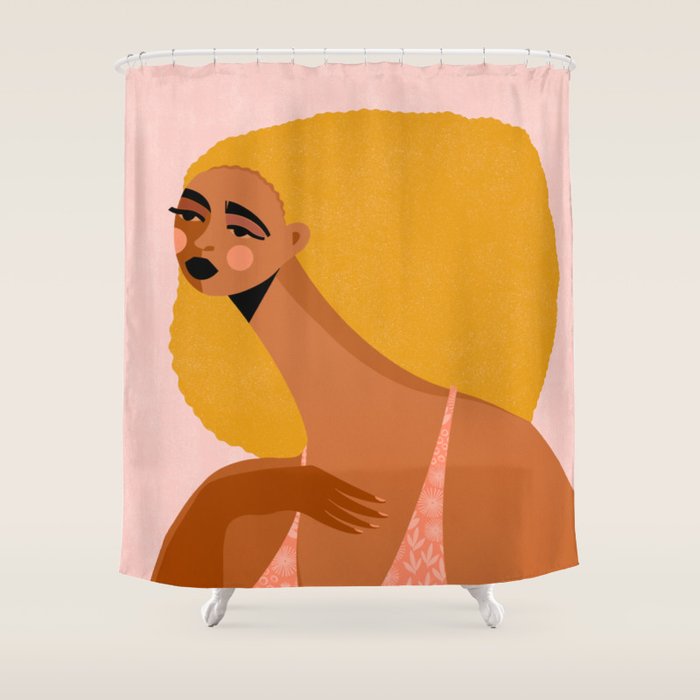 Entering Her Soft Girl Era  Shower Curtain Gallery Image 1