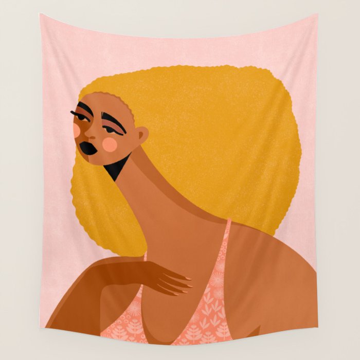 Entering Her Soft Girl Era  Wall Tapestry Gallery Image 1