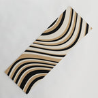 Wavy Stripes VII - Neutral Vintage Yoga Mat Gallery Image 1