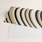 Wavy Stripes VII - Neutral Vintage Wrapping Paper Gallery Image 2
