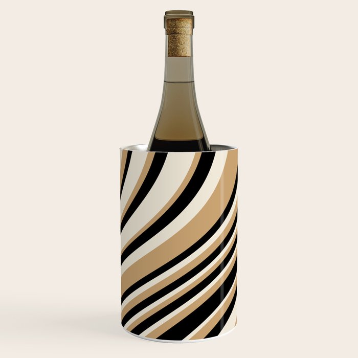 Wavy Stripes VII - Neutral Vintage Wine Chiller Gallery Image 3
