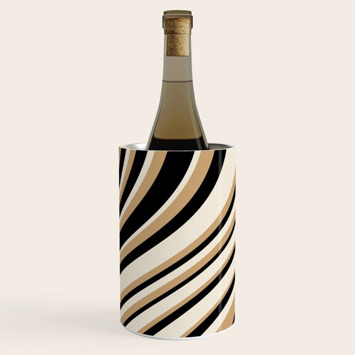 Wavy Stripes VII - Neutral Vintage Wine Chiller Gallery Image 2