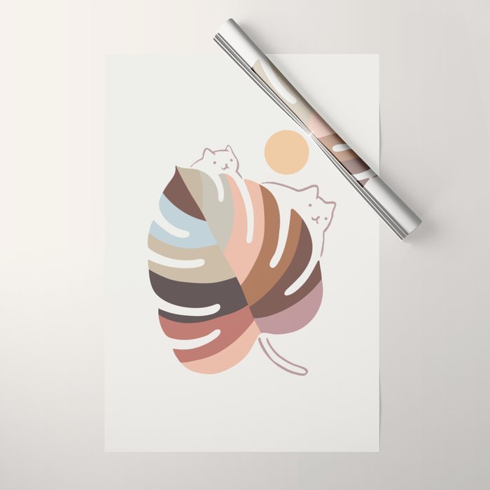 Cat Landscape 76 Wrapping Paper Gallery Image 1