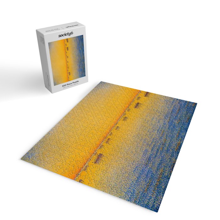 Classical Masterpiece 'Setting Sun and Boats' by Paul Signac Jigsaw Puzzle Gallery Image 2