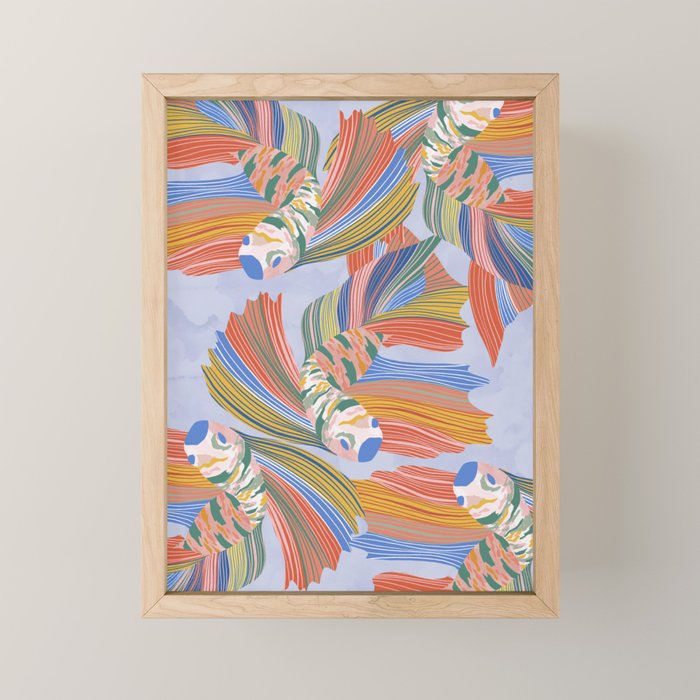 Colorful fishes Mini Art Print Gallery Image 1