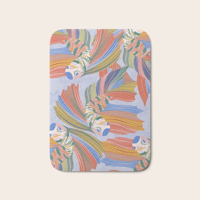 Colorful fishes Bath Mat Gallery Image 1