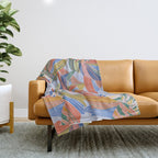 Colorful fishes Throw Blanket Gallery Image 1