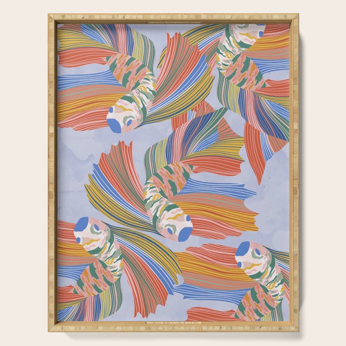 Colorful fishes Serving Tray Gallery Image 1