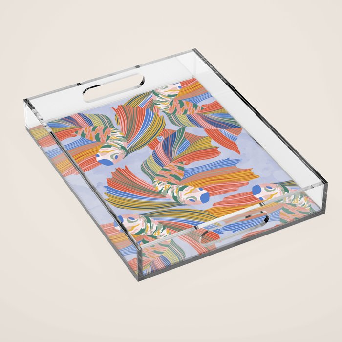 Colorful fishes Acrylic Tray Gallery Image 1