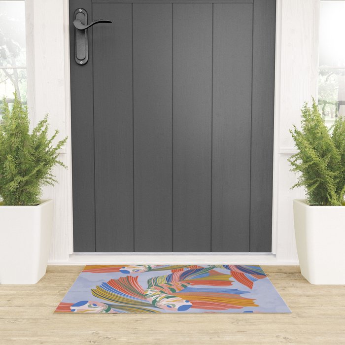 Colorful fishes Welcome Mat Gallery Image 3