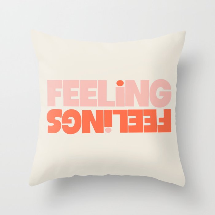 Feeling Feelings Throw Pillow Gallery Image 1