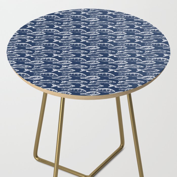 Fish // Navy Blue Side Table Gallery Image 2