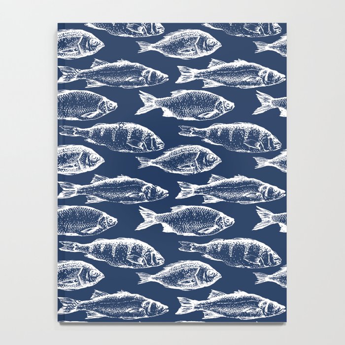 Fish // Navy Blue Notebook Gallery Image 4